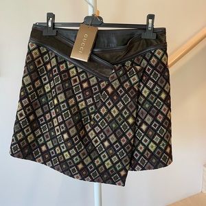 Gucci Tapestry Mini with Leather Trim sz 42